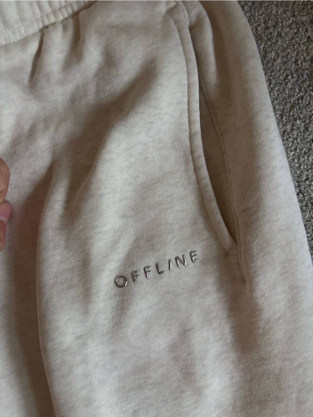 Aerie Offline Cream Cozy Sweatpants - Picture 5 of 7